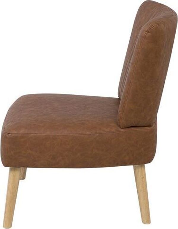 Πολυθρόνα από οικολογικό δέρμα Beliani Brown VAASA 7984301 4251682203104