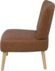 Πολυθρόνα από οικολογικό δέρμα Beliani Brown VAASA 7984301 4251682203104