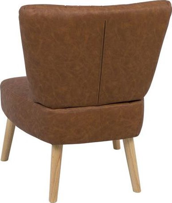 Πολυθρόνα από οικολογικό δέρμα Beliani Brown VAASA 7984301 4251682203104