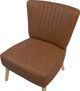 Πολυθρόνα από οικολογικό δέρμα Beliani Brown VAASA 7984301 4251682203104