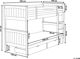 Beliani Κουκέτα ξύλινη 90 x 200 cm λευκή RADON