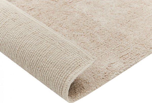 Beliani Lumarko Βαμβακερό χαλί 140 x 200 cm μπεζ και κόκκινο BOLAT! 12613907 4255664802873