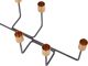 Κηροπήγα Beliani Μεταλλική 12 cm μαύρη BANGKA 8082922 4251682242745