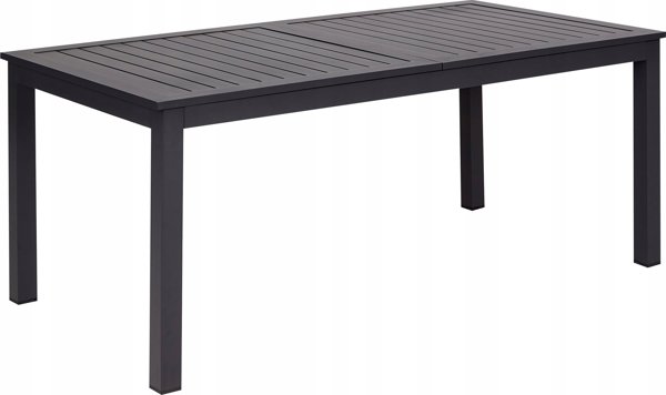 Τραπέζι κήπου 180/240 x 90 cm Πλαστικό Σκούρο Γκρι SKALOMA Lumarko!