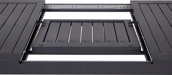 Τραπέζι κήπου 180/240 x 90 cm Πλαστικό Σκούρο Γκρι SKALOMA Lumarko!