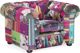 Beliani Patchwork πολυθρόνα μωβ CHESTERFIELD 8083464 4260580921195