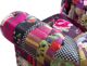Beliani Patchwork πολυθρόνα μωβ CHESTERFIELD 8083464 4260580921195