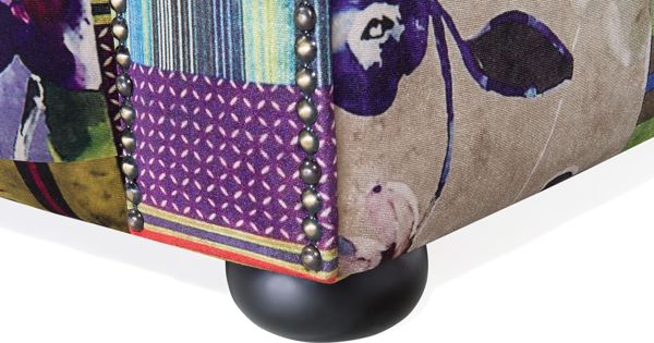 Beliani Patchwork πολυθρόνα μωβ CHESTERFIELD 8083464 4260580921195
