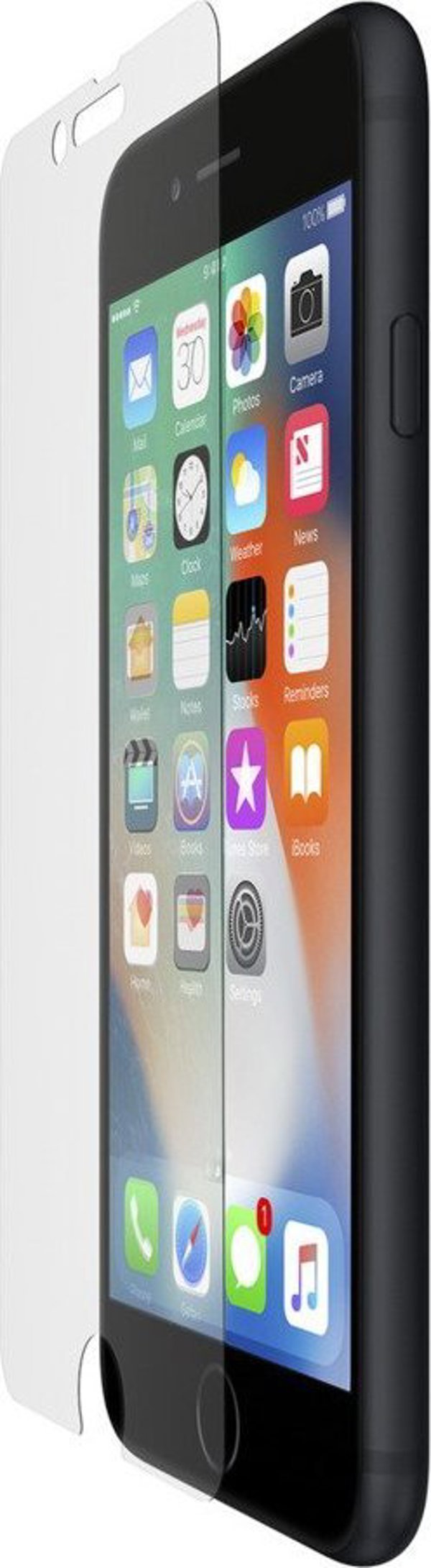 Belkin SCREENFORCE InvisiGlass Ultra Προστατευτικό Οθόνης για iPhone SE (2nd gen)/8/7/6s/6, Αντιβακτηριδιακό Γυαλί, Διαφανές