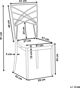 Beliani Σετ 2 ασημί καρέκλες τραπεζαρίας GIRARD 7983990 4251682248105
