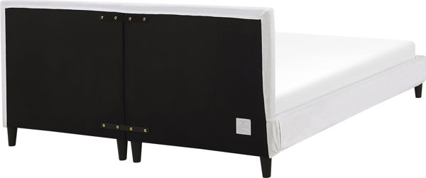 Κρεβάτι Beliani Velvet 180 x 200 cm λευκό FITOU 7750739 4251682246132