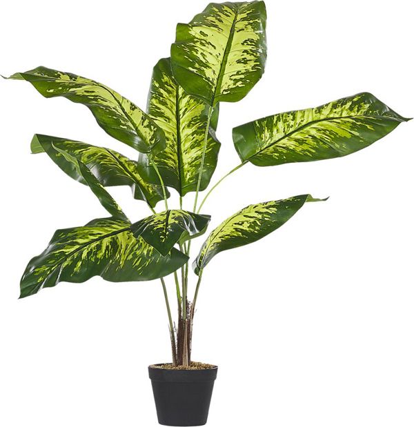 Beliani Τεχνητό φυτό σε γλάστρα 122 cm DIEFFENBACHIA 8130297 4251682243605