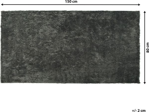 Χαλί Beliani Shaggy 80 x 150 cm σκούρο γκρι EVREN 8218213 4251682224031