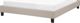 Beliani Επενδυμένο κρεβάτι χωρίς κεφαλάρι 160 x 200 cm μπεζ ROANNE 8135395 4260624110165