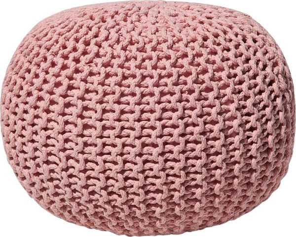 Beliani Pouf 50 x 35 cm ροζ CONRAD 8034499 4260602374220