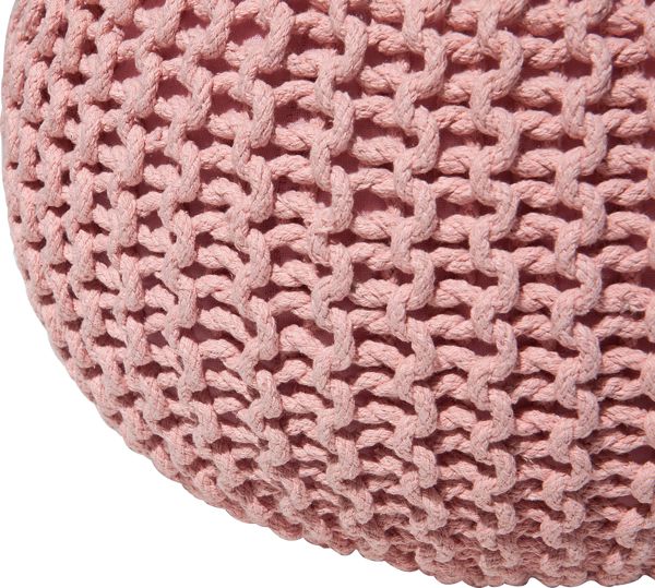 Beliani Pouf 50 x 35 cm ροζ CONRAD 8034499 4260602374220
