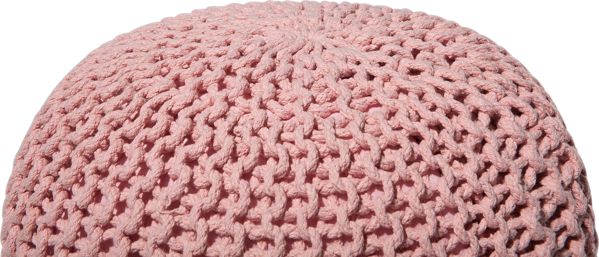 Beliani Pouf 50 x 35 cm ροζ CONRAD 8034499 4260602374220