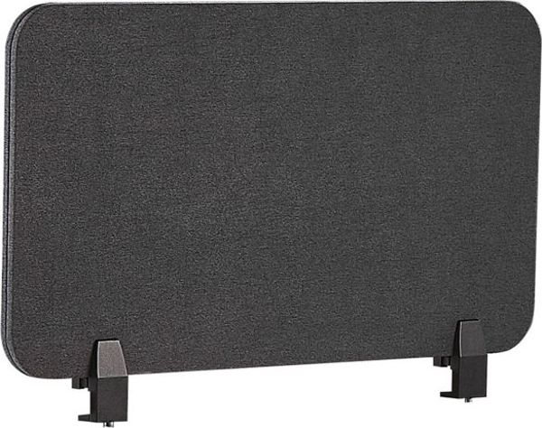 Διαχωριστικό Γραφείου Beliani WALLY 72 x 40 cm, Σκούρο Γκρι, Προστατευτικό Ιδιωτικότητας