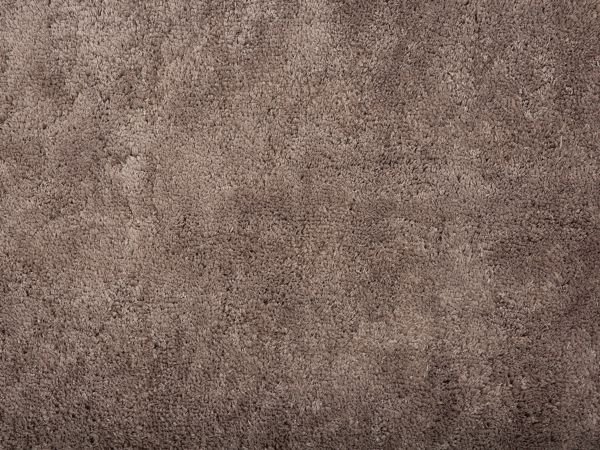 Beliani Χαλί Shaggy Evren 200 x 200 cm Καφέ Βαμβακερό