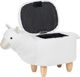 Πουφ Ζώο Beliani με αποθήκευση, λευκό ALPACA 8033402 4251682220026