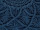 Πουφ Μακραμέ Beliani Lumarko ⌀ 50 cm Navy Blue Berkane! 12291484 4251682287463