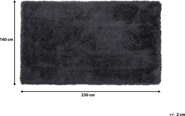 Χαλί Beliani Shaggy 160 x 230 cm μαύρο CIDE 8034552 4251682221429
