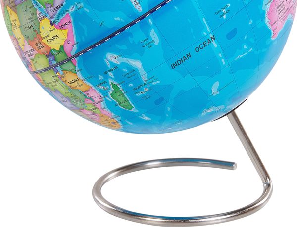 Beliani Υδρόγειος Σφαίρα CARTIER 29 cm με Μαγνήτες, Μπλε, Διακοσμητική για Σπίτι και Γραφείο