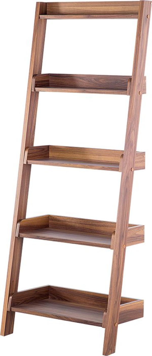 Ράφι Beliani Ladder με 5 ράφια, σκούρο ξύλο MOBILE TRIO 7983830 4260580935765