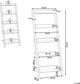 Ράφι Beliani Ladder με 5 ράφια, σκούρο ξύλο MOBILE TRIO 7983830 4260580935765