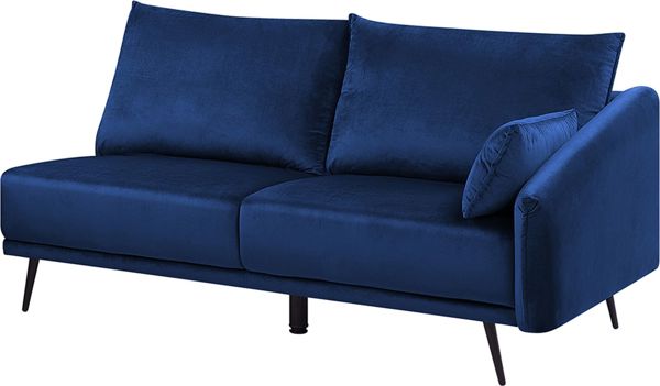 Γωνιακός καναπές Beliani Blue βελούδο VARDE 8083405 4251682226424