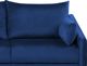 Γωνιακός καναπές Beliani Blue βελούδο VARDE 8083405 4251682226424