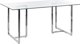 Τραπεζαρία Beliani Glass 160 x 90 cm ασημί ENVIA 11356104 4251682277747