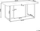 Τραπεζαρία Beliani Glass 160 x 90 cm ασημί ENVIA 11356104 4251682277747