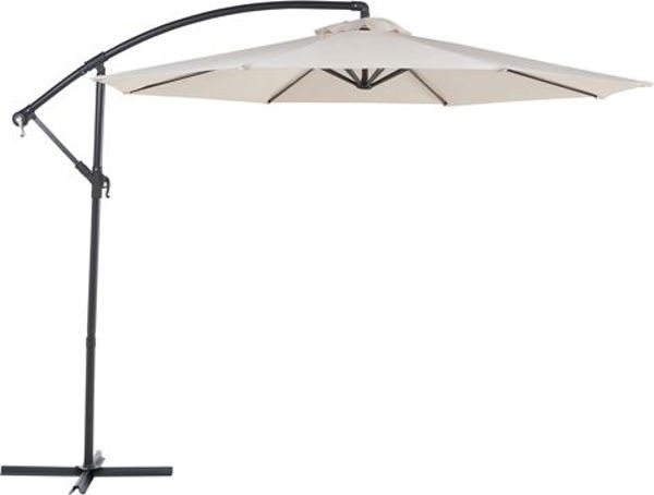 Ομπρέλα Beliani Garden Ravenna ανοιχτό μπεζ 300 cm 8397526 4260580936243