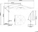 Ομπρέλα Beliani Garden Ravenna ανοιχτό μπεζ 300 cm 8397526 4260580936243