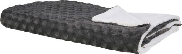 Beliani Κάλυμμα Κρεβατιού KANDILLI 200x220 cm Γκρι Απαλό & Αφράτο