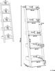 Ράφι Beliani Ladder με 5 ράφια, γκρι MOBILE DUO 7983815 4260624117652