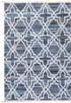 Beliani Χαλί ADIYAMAN Βαμβακερό Χειροποίητο Boho 140x200cm Μπλε