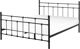 Beliani Μεταλλικό κρεβάτι 140 x 200 cm μαύρο LYNX 8406143 4251682259286