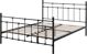 Beliani Μεταλλικό κρεβάτι 140 x 200 cm μαύρο LYNX 8406143 4251682259286