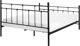 Beliani Μεταλλικό κρεβάτι 140 x 200 cm μαύρο LYNX 8406143 4251682259286