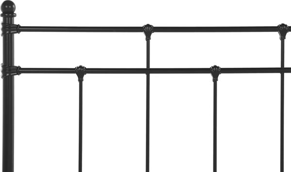 Beliani Μεταλλικό κρεβάτι 140 x 200 cm μαύρο LYNX 8406143 4251682259286