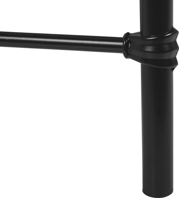 Beliani Μεταλλικό κρεβάτι 140 x 200 cm μαύρο LYNX 8406143 4251682259286