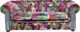 Beliani 3θέσιος καναπές patchwork, μωβ CHESTERFIELD 8083360 4260580920976