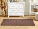 Beliani Carpet τεχνητή γούνα κουνελιού 80 x 150 cm καφέ GHARO Lumarko! 13507175 4255664827623