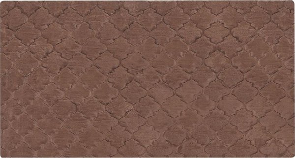 Beliani Carpet τεχνητή γούνα κουνελιού 80 x 150 cm καφέ GHARO Lumarko! 13507175 4255664827623