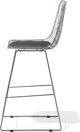 Beliani Σετ 2 ασημί μεταλλικές καρέκλες μπαρ PRESTON 7984129 4260602372271