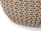 Beliani Pouf 40 x 25 cm μπεζ CONRAD 8264056 4260586358766