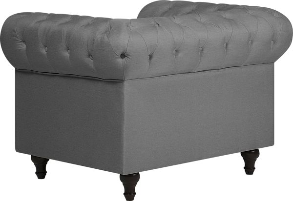 Beliani 4θέσιο σετ σαλονιού μεγάλο ανοιχτό γκρι CHESTERFIELD 8034755 4251682203333