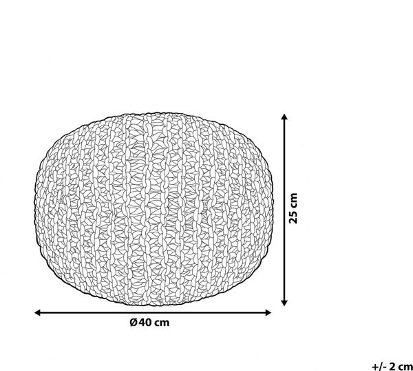 Μπελιανή Πουφ 40 x 25 εκ. μπλε CONRAD 8034476 4260580921492
